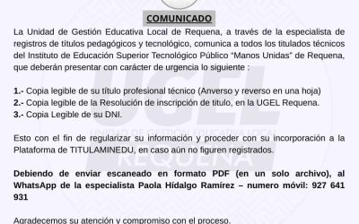 Atención a nuestros egresados